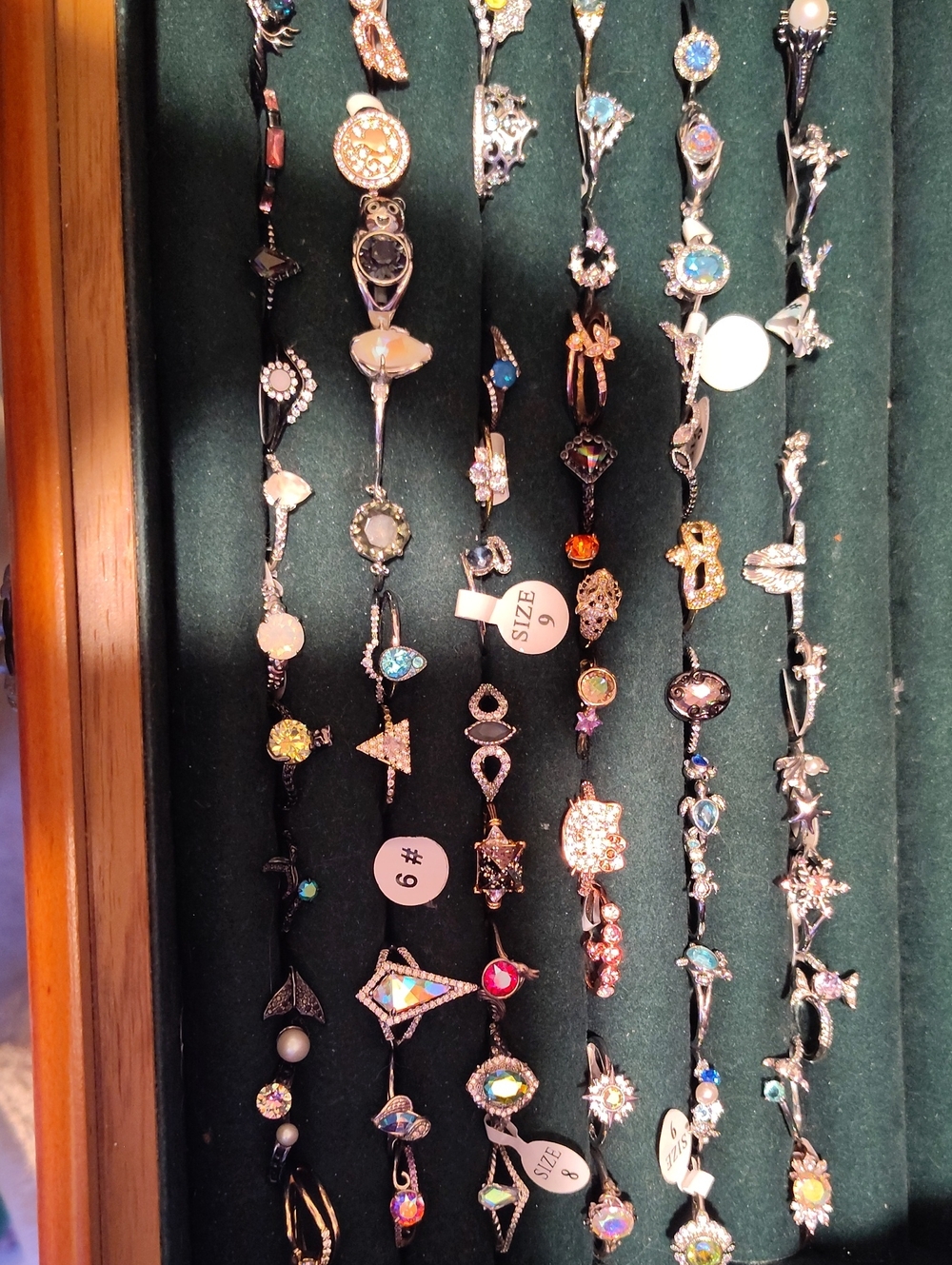 Lots Of Rings. Multi-Color Gemstones Women's. Over 60 Rings. Great Quality!